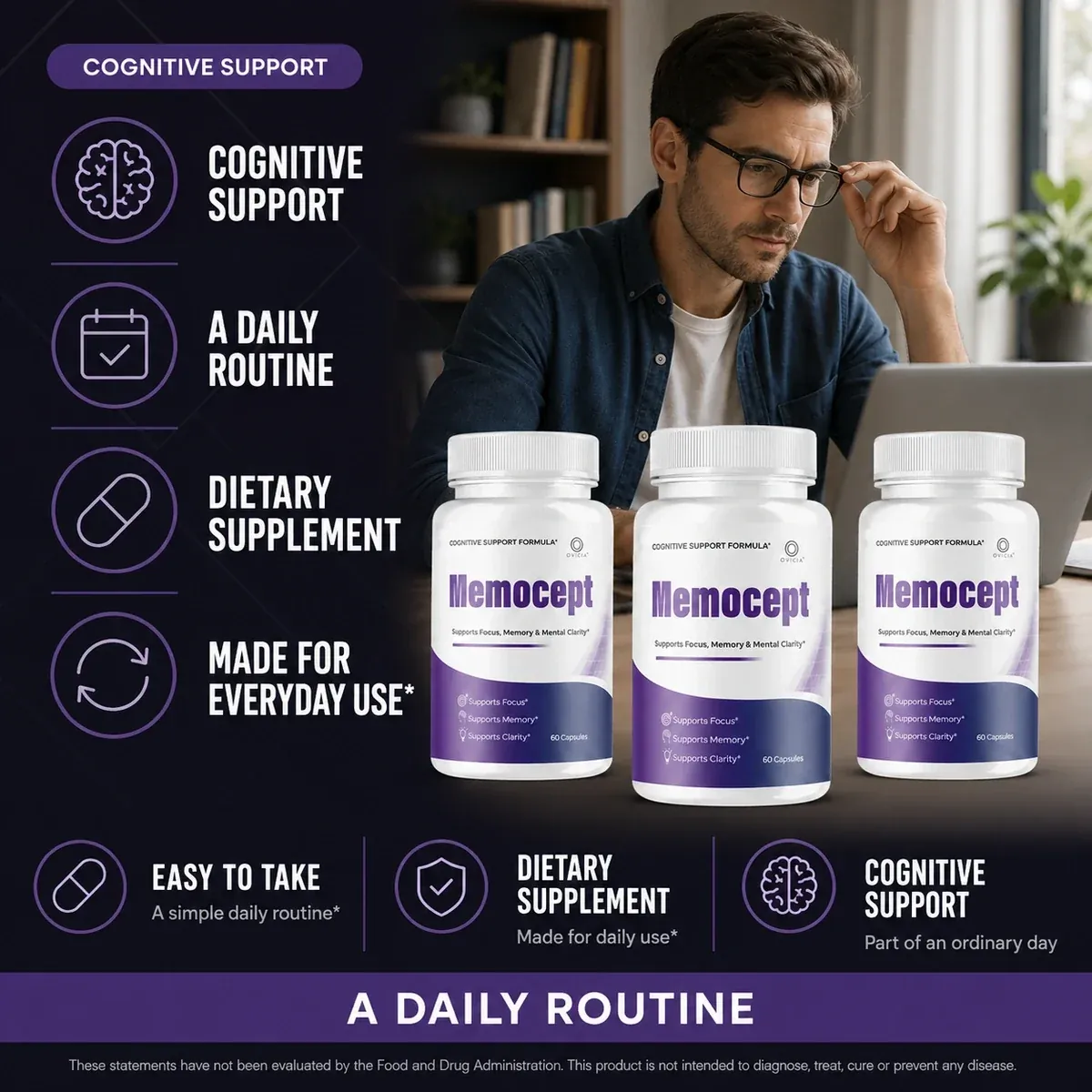 Memocept cognitive support benefits overview